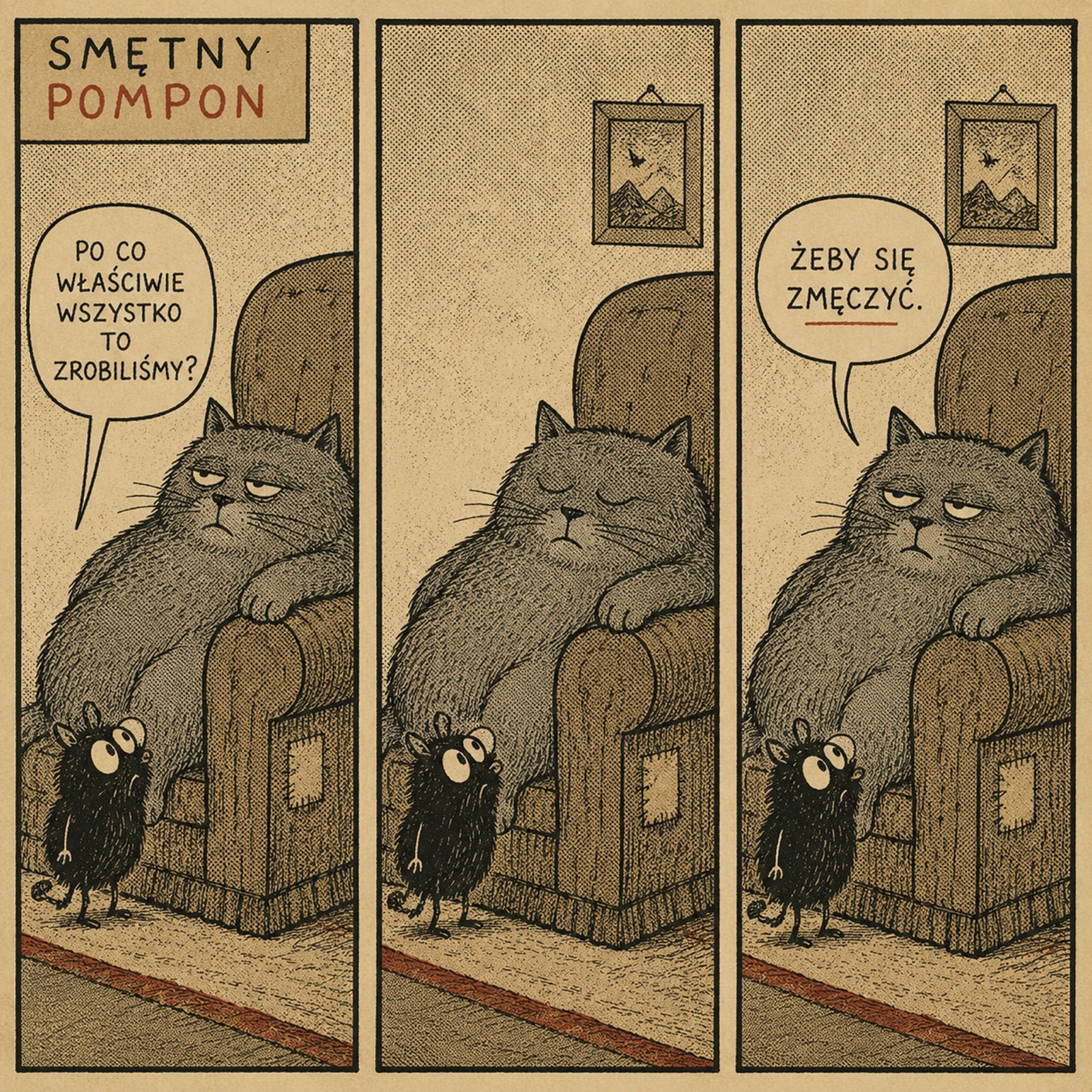 Smętny Pompon — pasek obrazkowy numeru